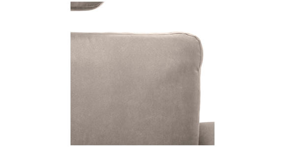 ECKSOFA Grau Mikrofaser  - Schwarz/Grau, KONVENTIONELL, Textil/Metall (302/180cm) - Carryhome