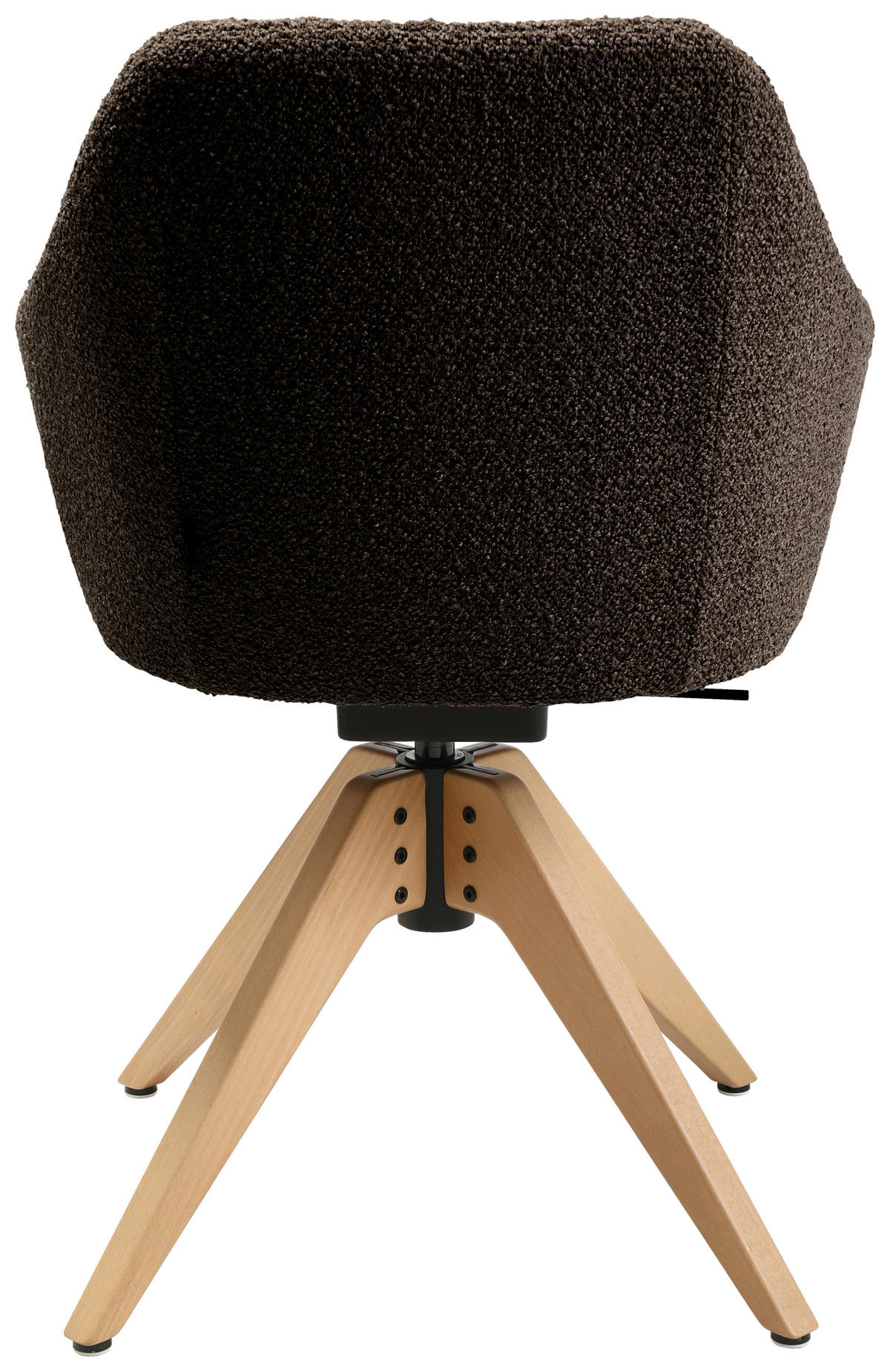 ARMLEHNSTUHL  in Flachgewebe  - Eichefarben/Dunkelbraun, Design, Holz/Textil (58/82,5-85,2/60cm) - Johann Jakob