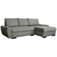 SEDEŽNA GARNITURA, tkanina siva  - siva/črna, Moderno, umetna masa/tekstil (237/151cm) - Carryhome