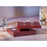 COUCHTISCH Rot - Chromfarben/Rot, Design (75/75/30cm) - Carryhome