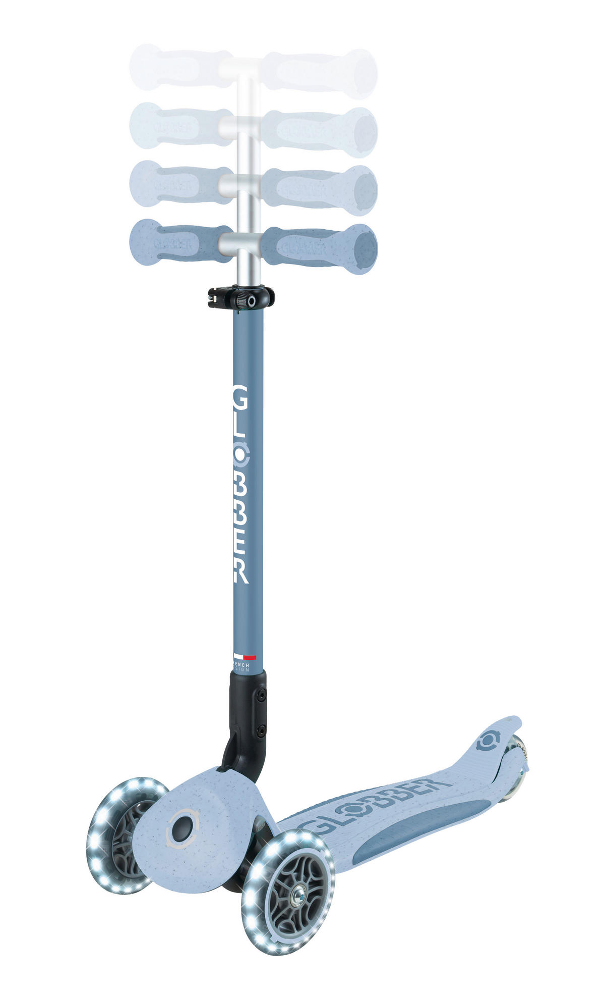 LAUFRAD GO-UP DELUXE LIGHTS ECO 360  - Pastellblau, Basics, Kunststoff/Metall (65/22/98,5cm) - GLOBBER