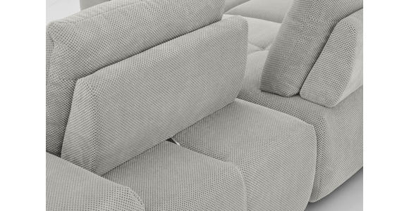 ECKSOFA in Velours Greige 236/326 cm - Greige/Schwarz, Design, Kunststoff/Textil (236/326cm) - Xora