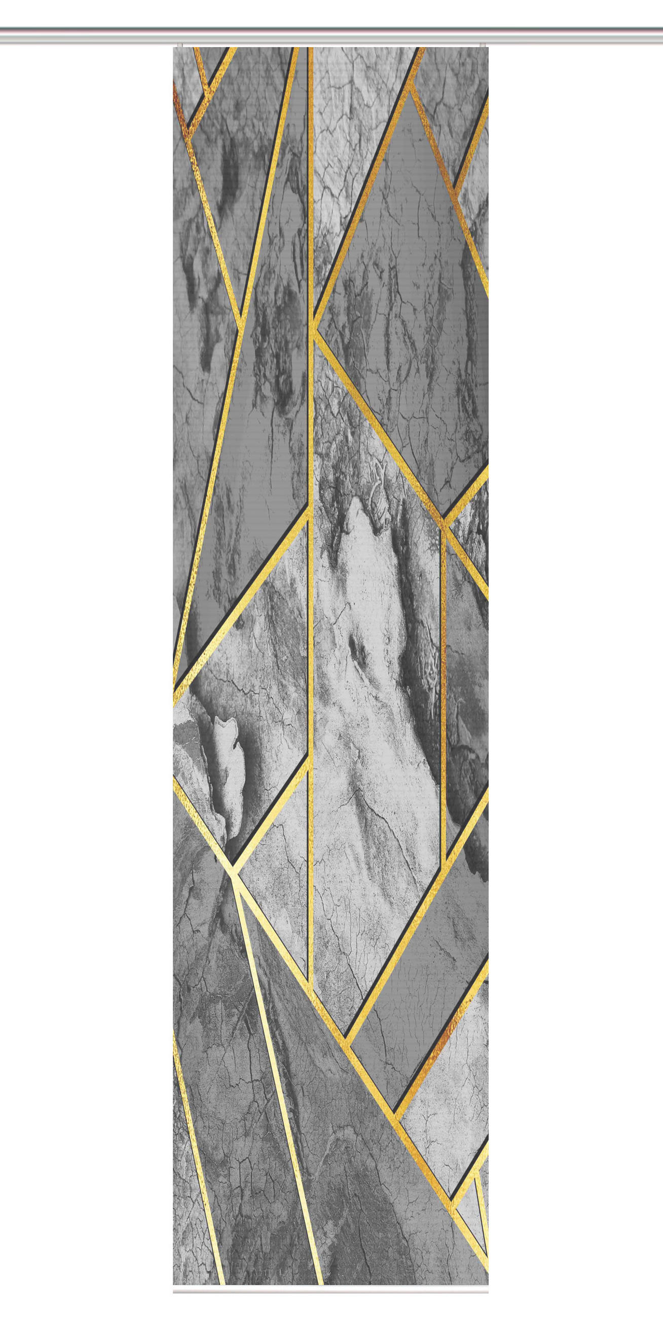 PANELOVÝ ZÁVĚS, 60/245 cm - šedá, Natur, textil (60/245cm)