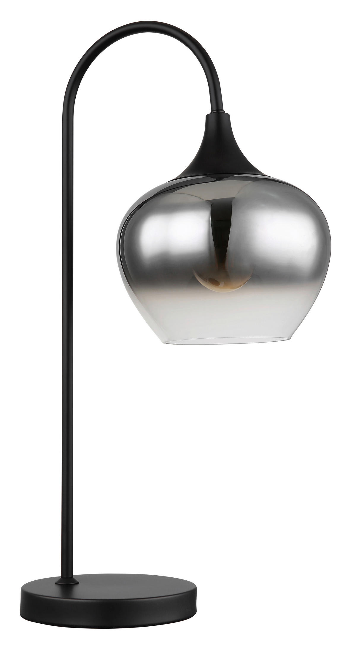 NAMIZNA SVETILKA     27,5/18/54 cm          - črna, Design, kovina/steklo (27,5/18/54cm) - Globo