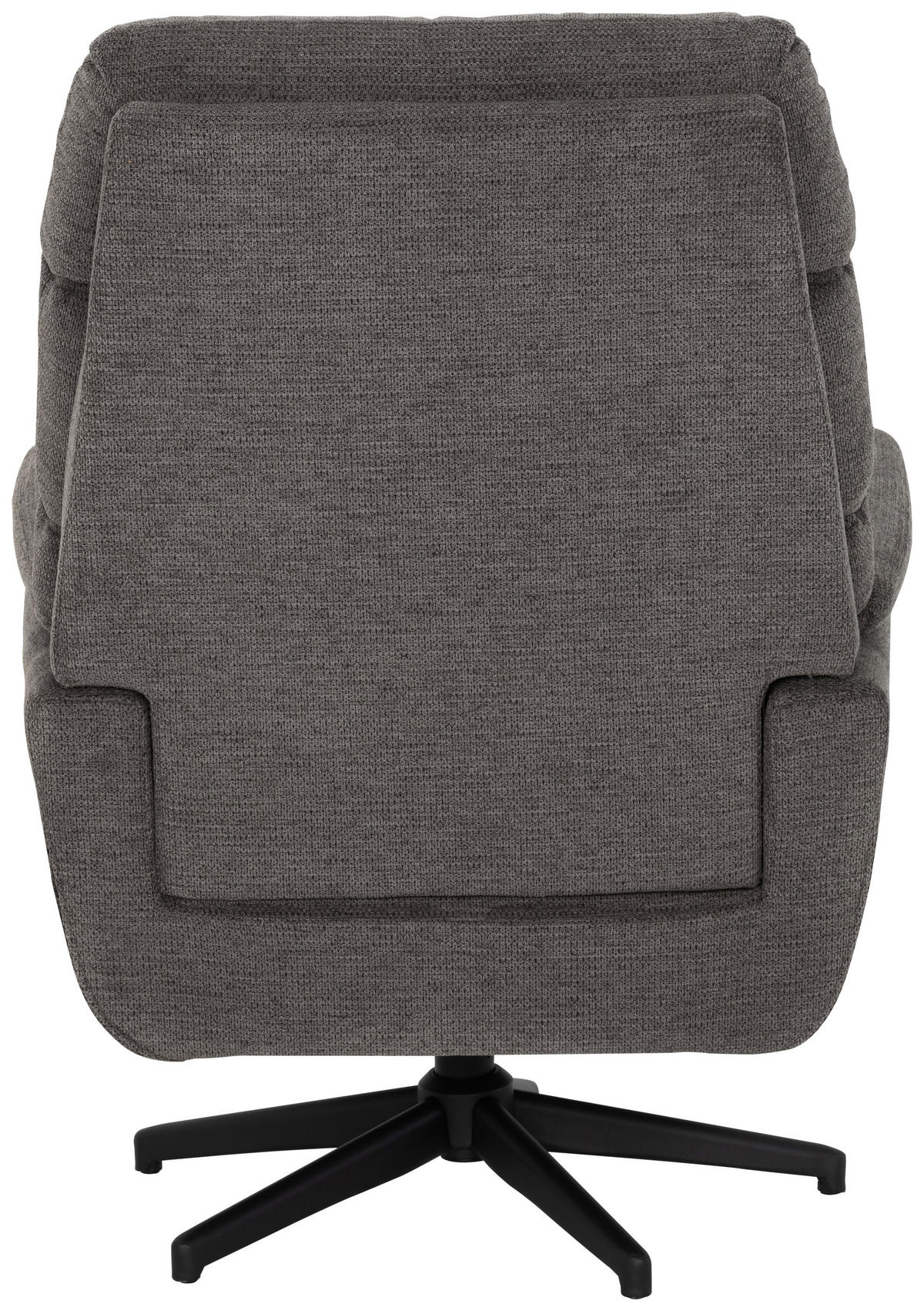 SESSEL in Webstoff Grau  - Schwarz/Grau, KONVENTIONELL, Textil/Metall (76/103/89cm) - Livetastic