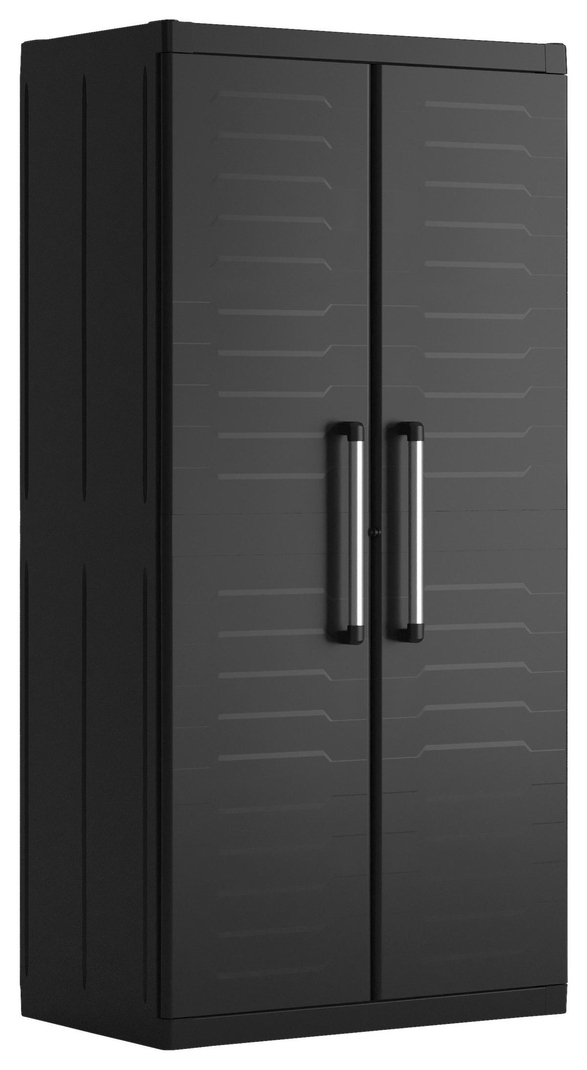 GERÄTESCHRANK 89/182/54 cm  - Schwarz, Design, Kunststoff (89/182/54cm) - Keter