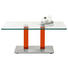 COUCHTISCH in Metall, Glas 110/70/46-65 cm - Edelstahlfarben/Rot, Design, Glas/Kunststoff (110/70/46-65cm) COUCHTISCH in Metall, Glas 110/70/46-65 cm - Edelstahlfarben/Rot, Design, Glas/Kunststoff (110/70/46-65cm)