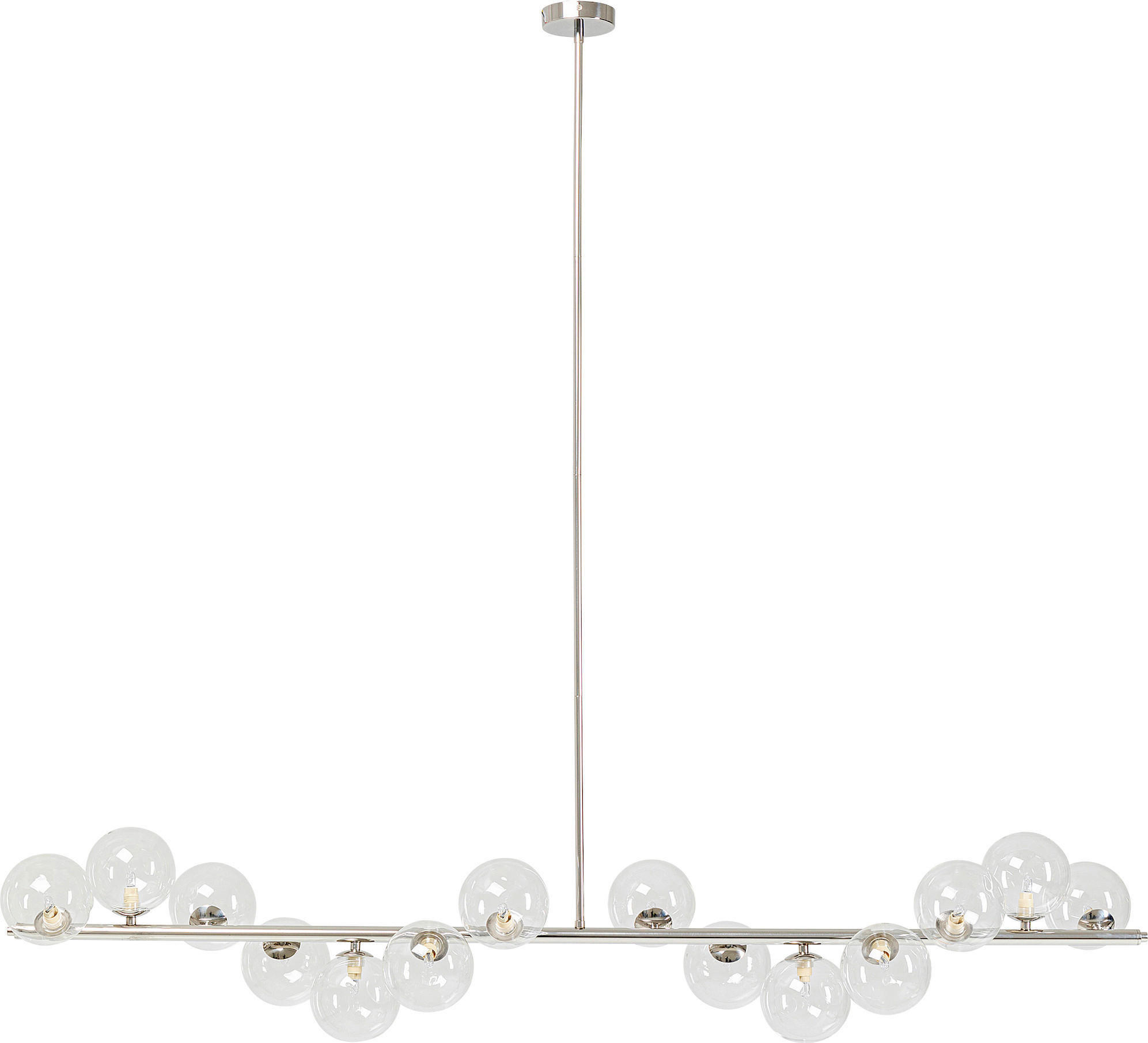 HÄNGELEUCHTE SCALA BALLS  - Weiß, Design, Glas/Metall (150/140/27cm) - Kare-Design