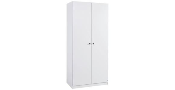 DREHTÜRENSCHRANK  in Weiß  - Weiß, Basics, Holzwerkstoff (91/197/54cm) - Xora