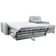 ECKSOFA Grau Webstoff  - Schwarz/Grau, KONVENTIONELL, Kunststoff/Textil (270/160cm) - Carryhome