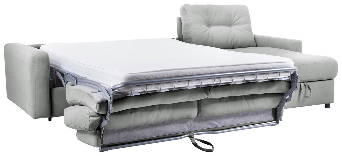ECKSOFA Grau Webstoff  - Schwarz/Grau, KONVENTIONELL, Kunststoff/Textil (270/160cm) - Carryhome
