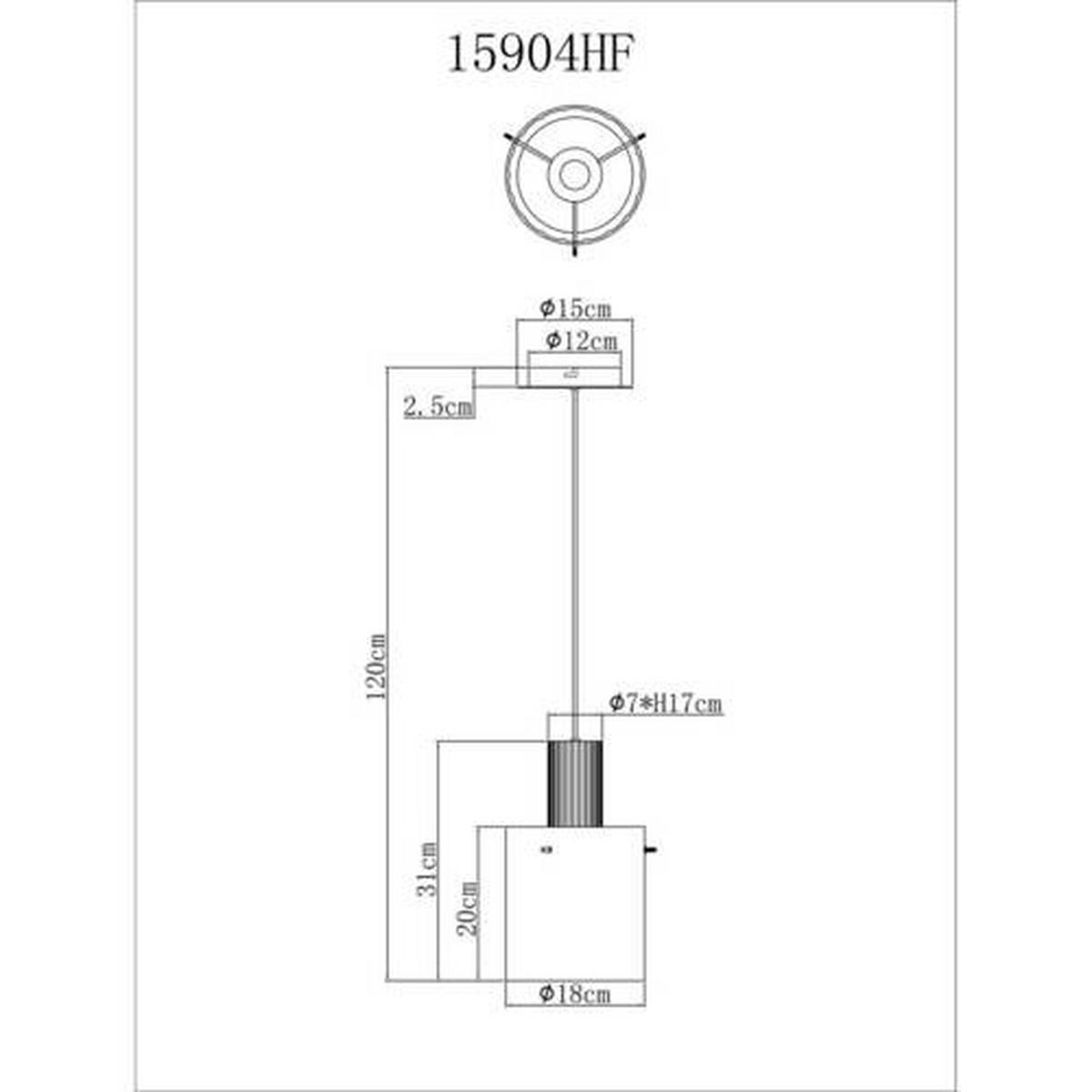 VISEČA SVETILKA        18/120 cm      E27 - temno siva, Konvencionalno, kovina/steklo (18/120cm) - Globo