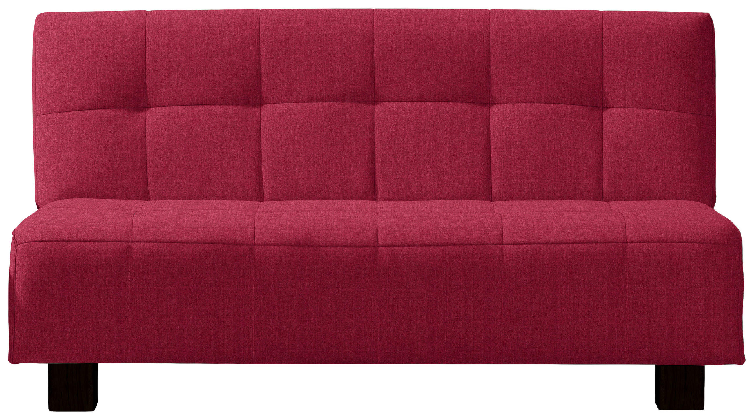 SCHLAFSOFA Rot  - Rot/Schwarz, Design, Textil/Metall (165/92/102cm) - Novel