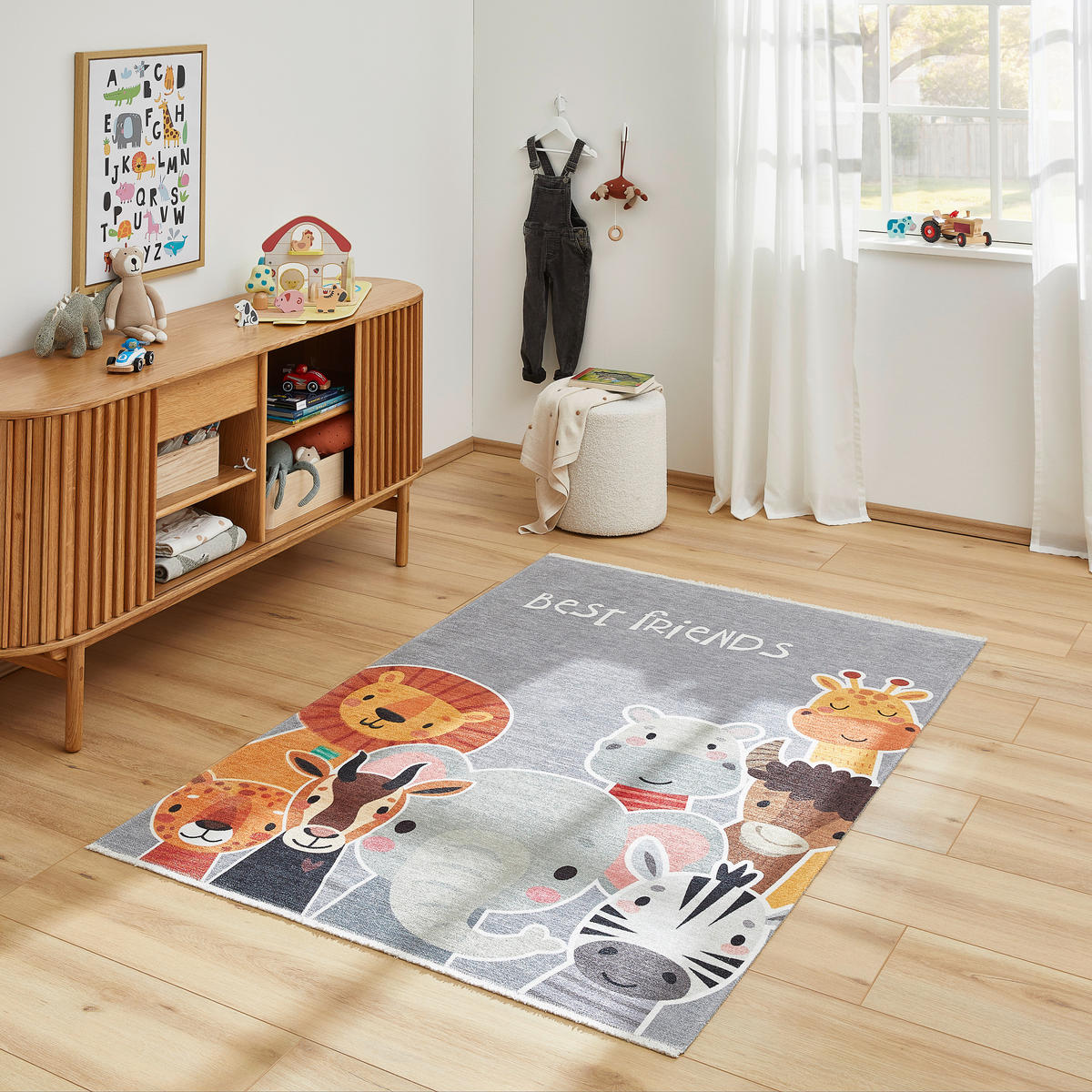 KINDERTEPPICH 115/170 cm My Greta  - Weiss/Multicolor, Trend, Textil (115/170cm) - Ben'n'jen
