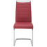 SCHWINGSTUHL Lederlook Bordeaux, Chromfarben - Chromfarben/Bordeaux, Design, Textil/Metall (43/99/56cm) - NOVEL