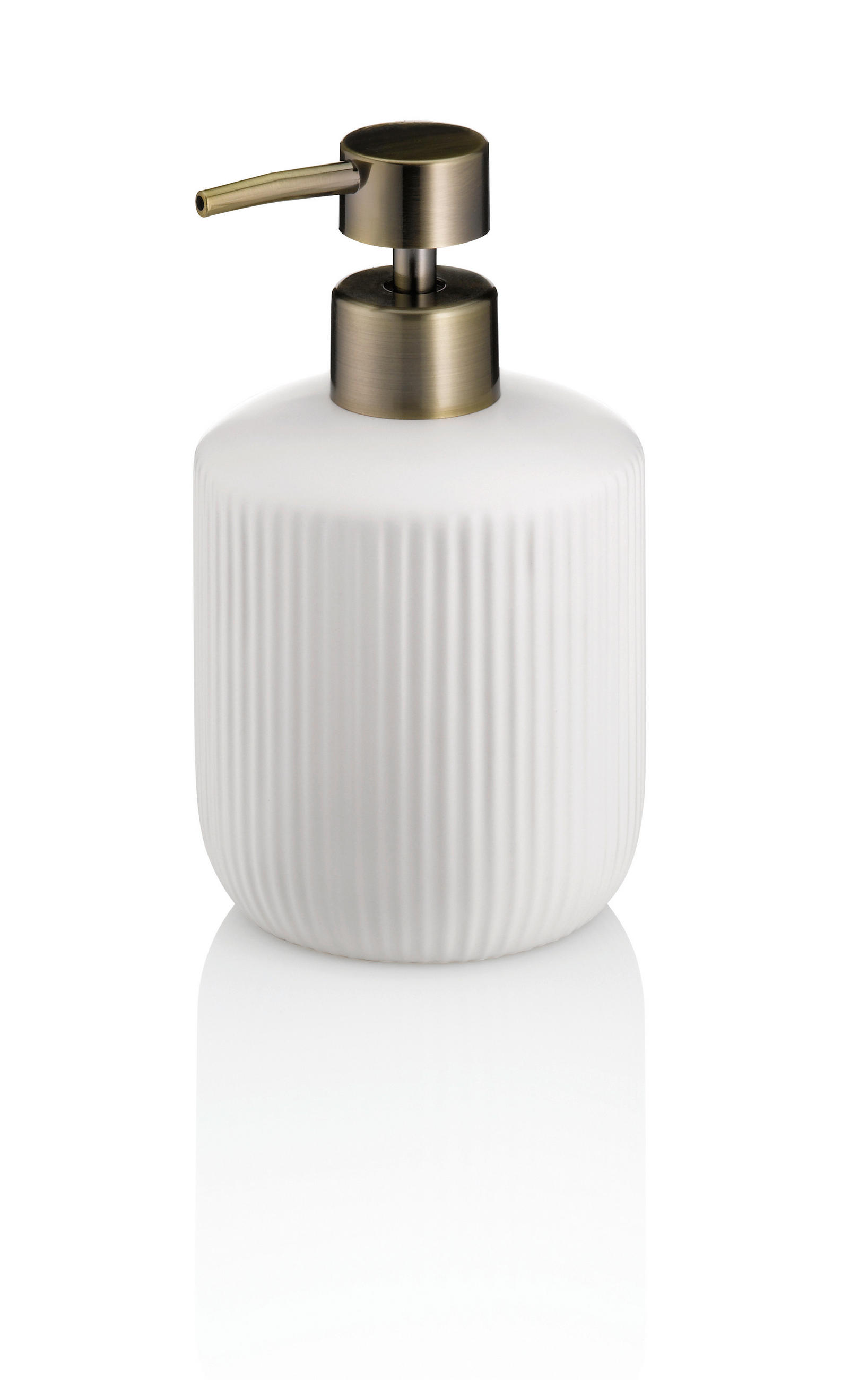 DOZATOR ZA TEČNI SAPUN  bela  keramika  - bela, Osnovno, keramika (400ml) - Kela