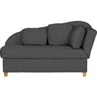 LIEGE in Flachgewebe Anthrazit  - Anthrazit, Lifestyle, Holz/Textil (180/97/85cm) - Novel