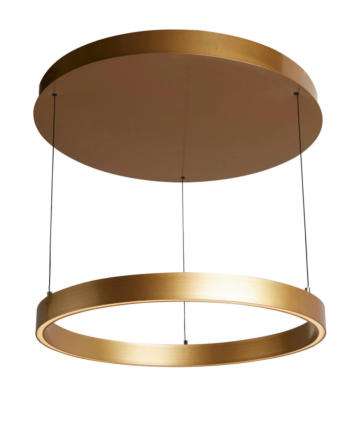 LED-PENDELLEUCHTE Layla Pendant 64/11.5 cm   - Goldfarben, Design, Metall (64/11.5cm) - Searchlight