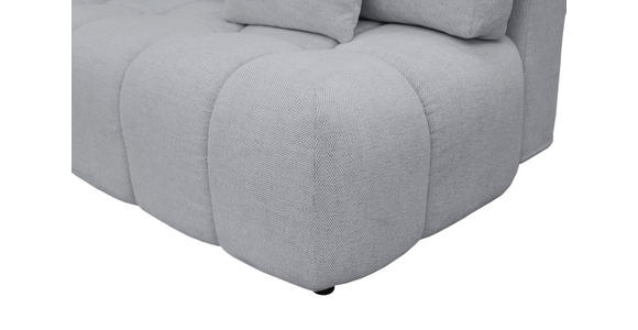 BOXSPRINGSOFA in Chenille Hellgrau  - Hellgrau/Schwarz, MODERN, Kunststoff/Textil (210/72/105cm) - Cantus
