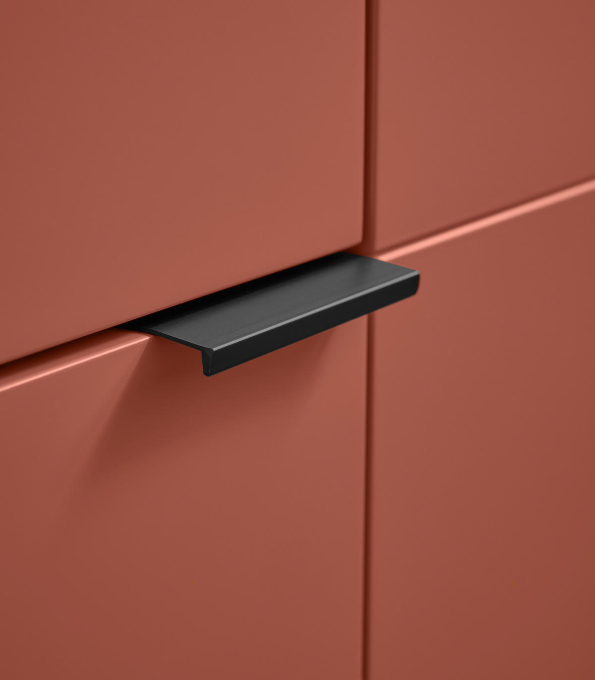 SCHUHSCHRANK  in 96/109/38 cm  - Rot/Schwarz, Design, Holzwerkstoff/Metall (96/109/38cm) - Voleo