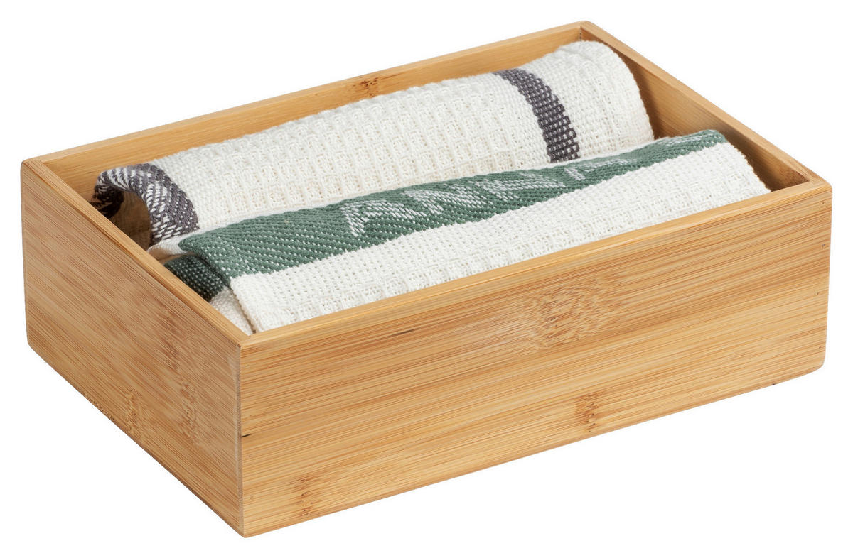 RENDSZEREZŐ  - barna, Basics, fa (22/7/15cm) - Wenko