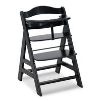 HOCHSTUHL ALPHA + Schwarz  - Schwarz, Basics, Holz (56/77/48cm) - Hauck