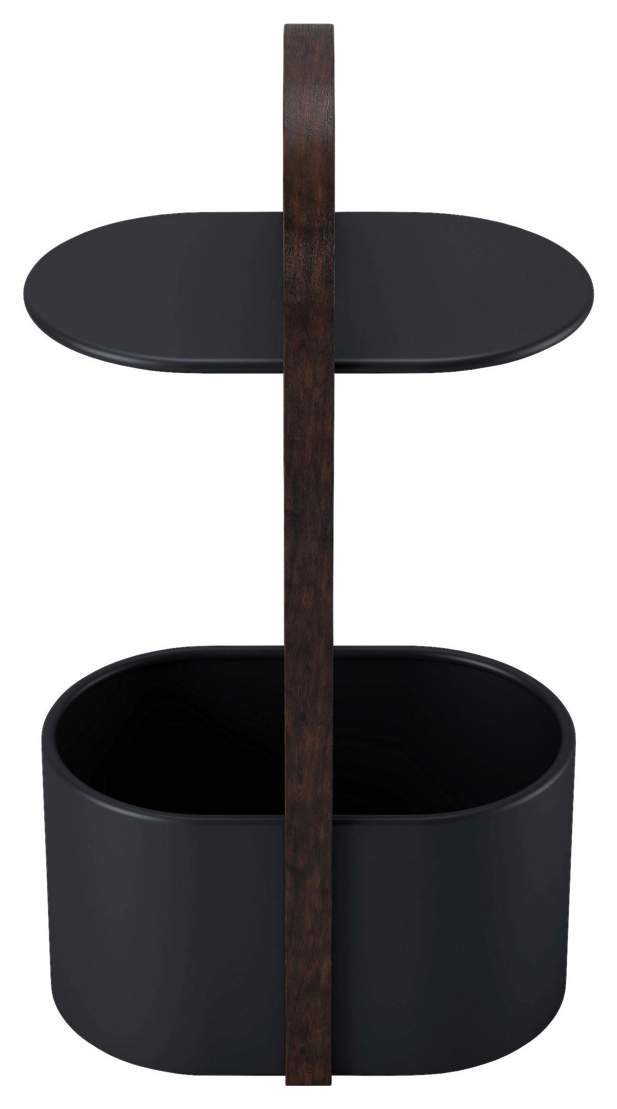 BEISTELLTISCH in Holz, Metall  - Walnussfarben/Schwarz, Design, Holz/Metall (24,1/68,9/35,3cm) - Umbra