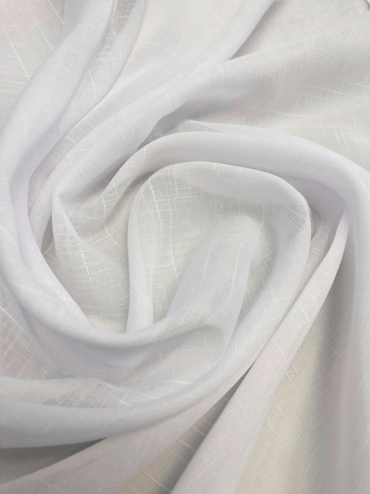 FERTIGSTORE  transparent   250/120 cm  - Weiß, Basics, Textil (250/120cm)