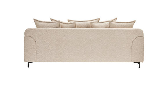 3-SITZER-SOFA  in Chenille Beige  - Beige/Schwarz, KONVENTIONELL, Textil/Metall (228/84/99cm) - Carryhome