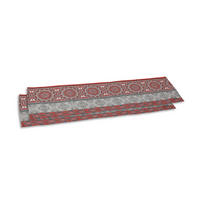 TISCHLÄUFER 40/140 cm  - Dunkelgrau/Rot, Basics, Textil (40/140cm)