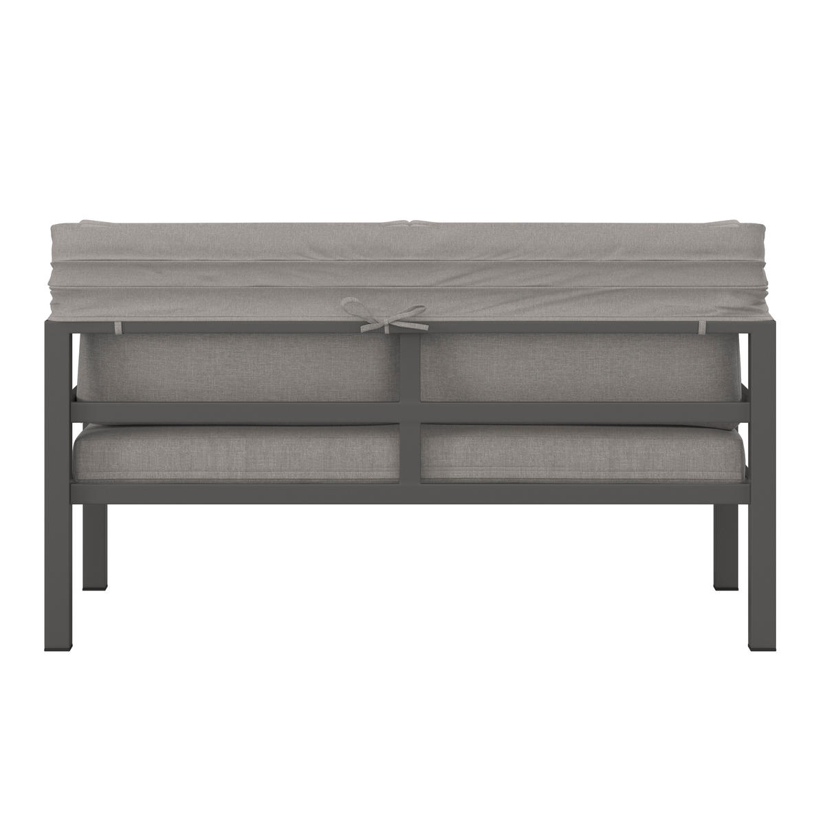 DINING-LOUNGESET  5-teilig  - Anthrazit/Grau, Modern, Glas/Textil - Ambia Garden
