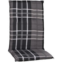 SESSELAUFLAGENSET in Anthrazit, Grau Karo  - Anthrazit/Grau, Basics, Textil (118/50/6cm) - Gardenson