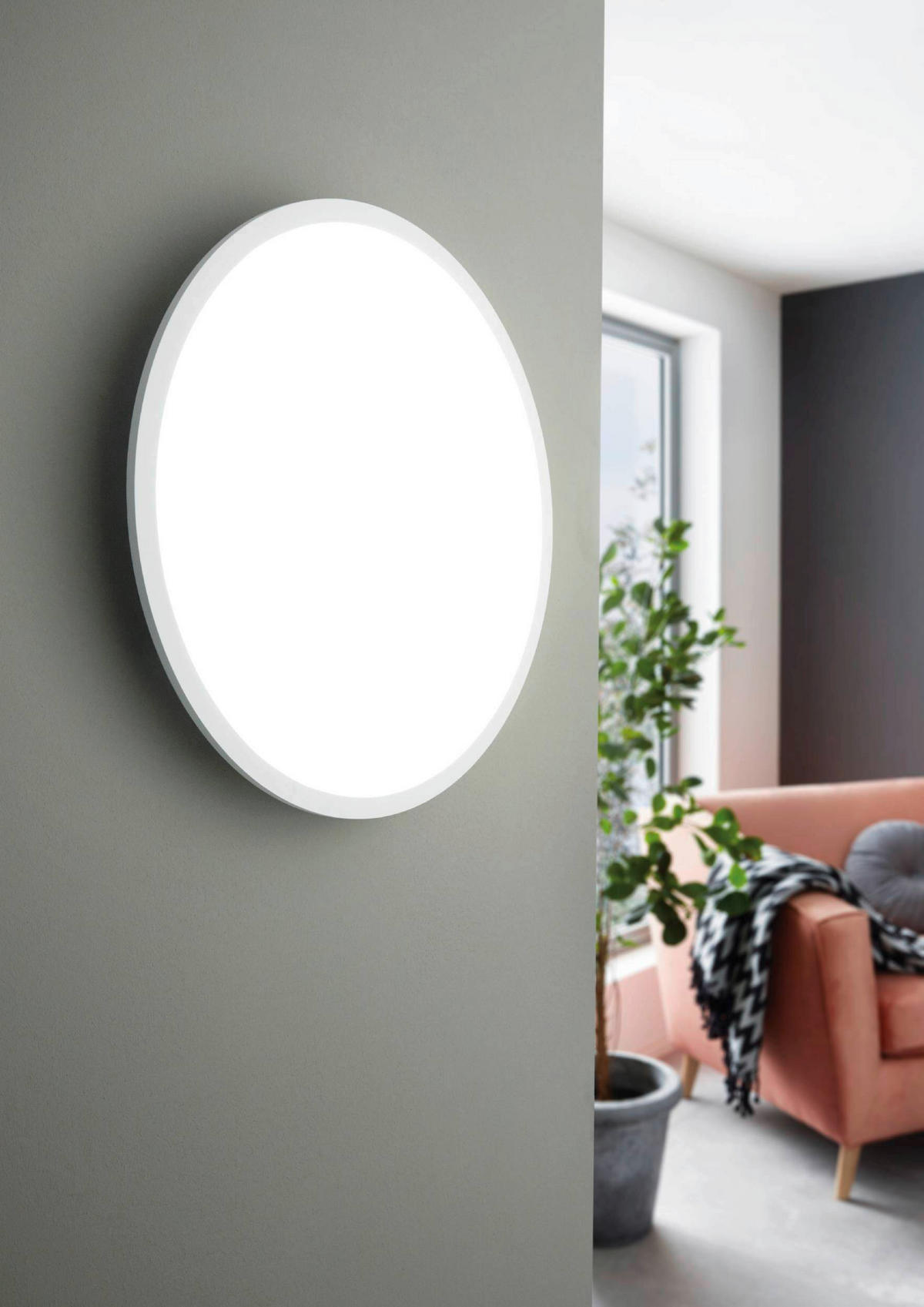 LED-PANEEL  - Weiß, KONVENTIONELL, Kunststoff/Metall (45/5cm) - Eglo