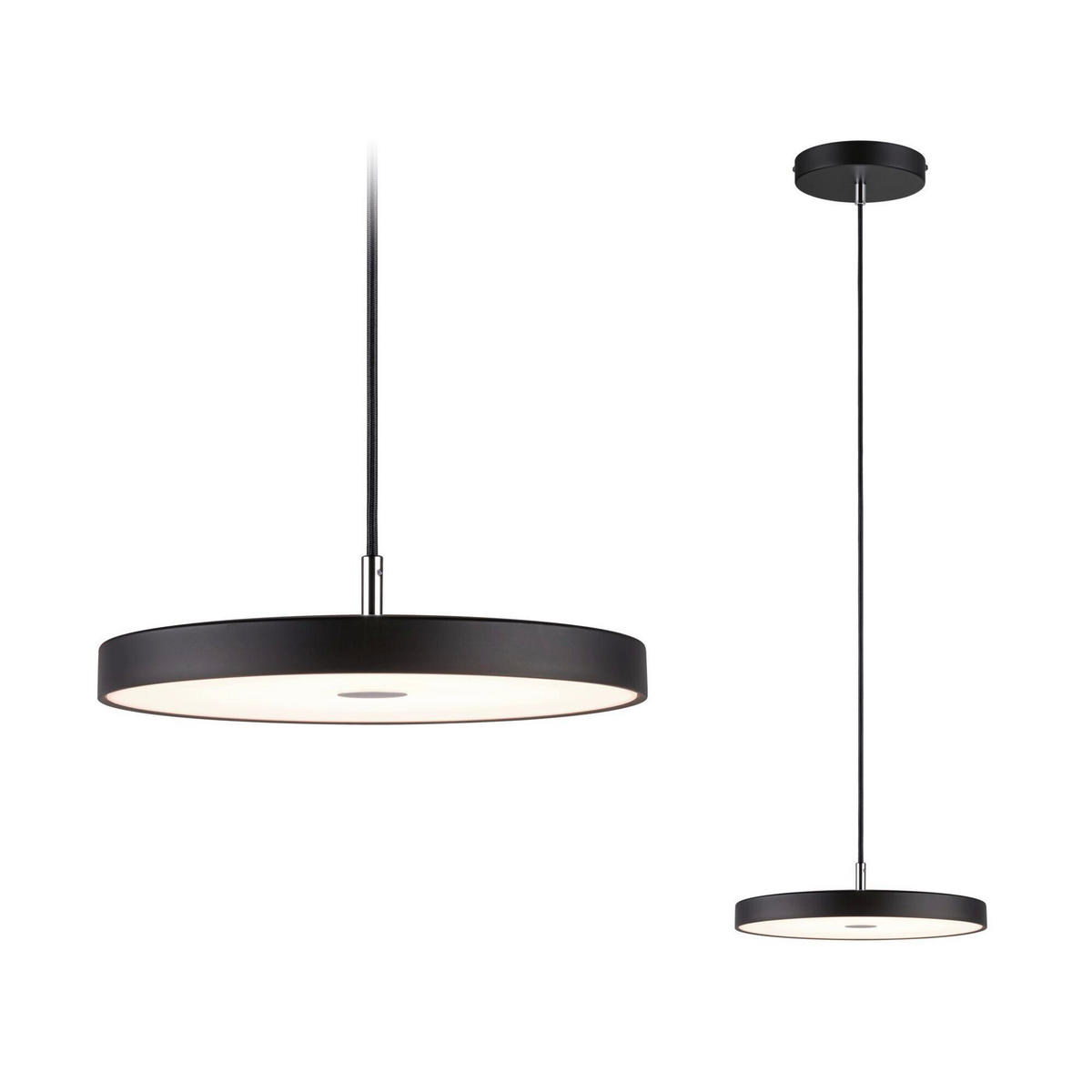 LED-PENDELLEUCHTE Hildor 31/135 cm   - Schwarz, Basics, Kunststoff/Metall (31/135cm) - Paulmann