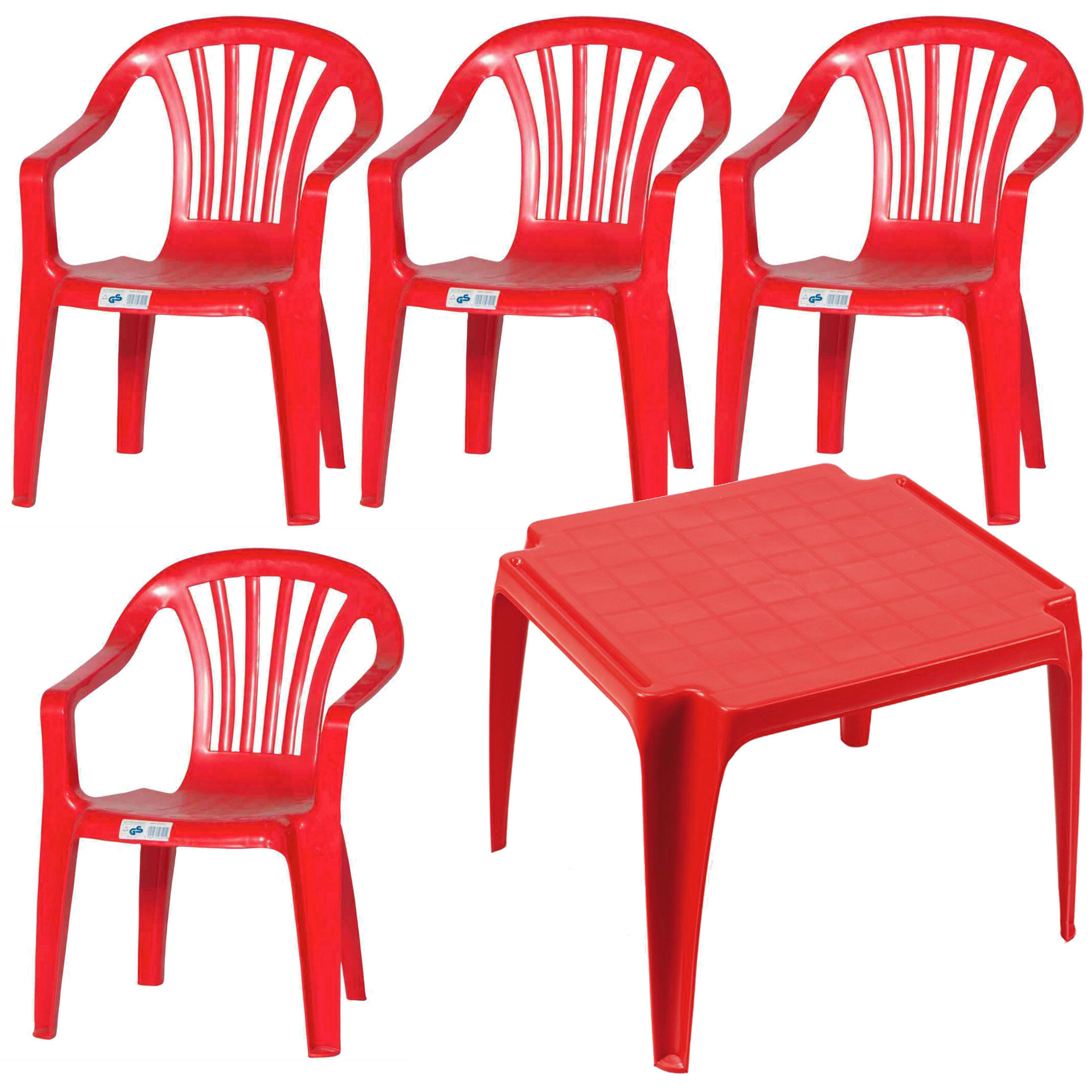 KINDER-GARTENSET Kunststoff  - Rot, MODERN, Kunststoff (37/61/38cm) - Gardenson