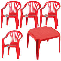 KINDER-GARTENSET Kunststoff  - Rot, MODERN, Kunststoff (37/61/38cm) - Gardenson