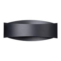 WANDLEUCHTE TONI 12/30/12 cm   - Schwarz, KONVENTIONELL, Metall (12/30/12cm)