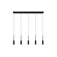 HÄNGELEUCHTE Tubule 101/10/167 cm  - Schwarz, Design, Metall (101/10/167cm) - Lucide