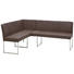 ECKBANK 200/160 cm in Braun, Edelstahlfarben - Edelstahlfarben/Braun, Design, Textil/Metall (200/160cm) - Dieter Knoll ECKBANK 200/160 cm in Braun, Edelstahlfarben - Edelstahlfarben/Braun, Design, Textil/Metall (200/160cm) - Dieter Knoll