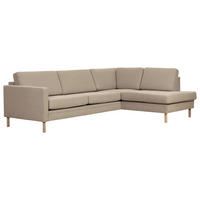 SOFFA i beige  - ek Bianco/beige, Design, metall/trä (229/85/92-182cm) - Pure Home Comfort