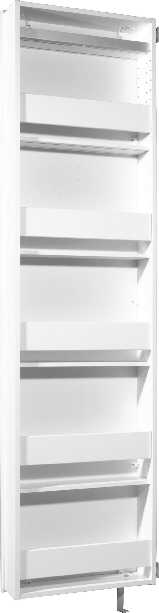 SCHUHSCHRANK Weiß  - Weiß, Design, Glas/Holz (50/195/18cm) - Xora