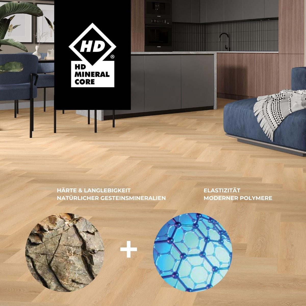VINYLBODEN Fischgrät Hartford  per  m² - Design, Kunststoff (59,2/14,8/0,45cm) - Venda
