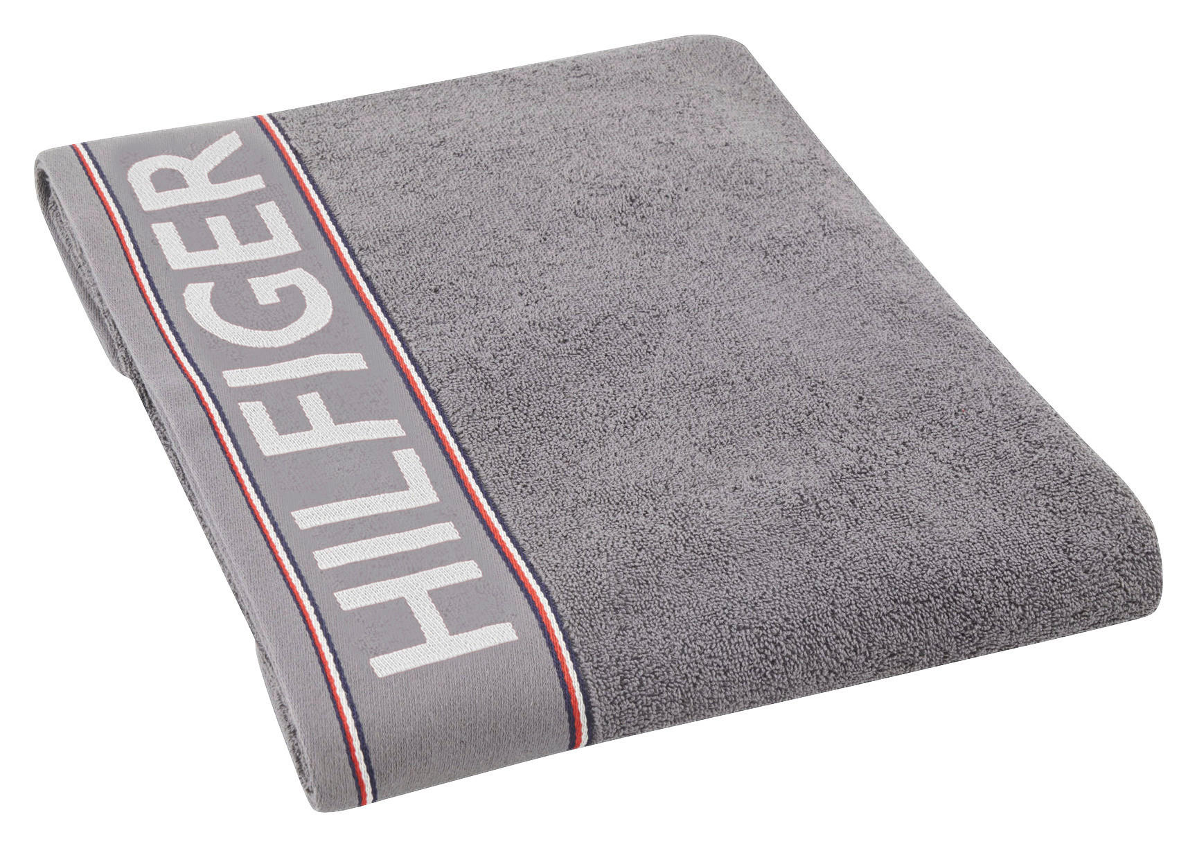 DUSCHTUCH Degree 70/130 cm  - Grau, Basics, Textil (70/130cm) - Tommy Hilfiger