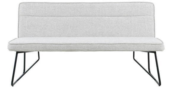 SITZBANK 160/84/65 cm  in Schwarz, Beige  - Beige/Schwarz, Design, Textil/Metall (160/84/65cm) - Carryhome