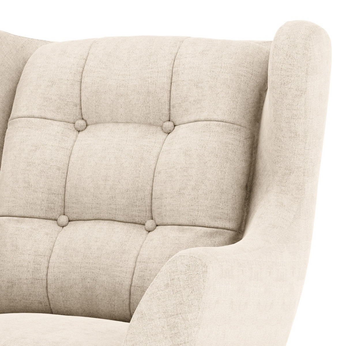SESSEL in Webstoff Silberfarben  - Eichefarben/Silberfarben, KONVENTIONELL, Holz/Textil (91/107/94cm) - Trendmanufaktur