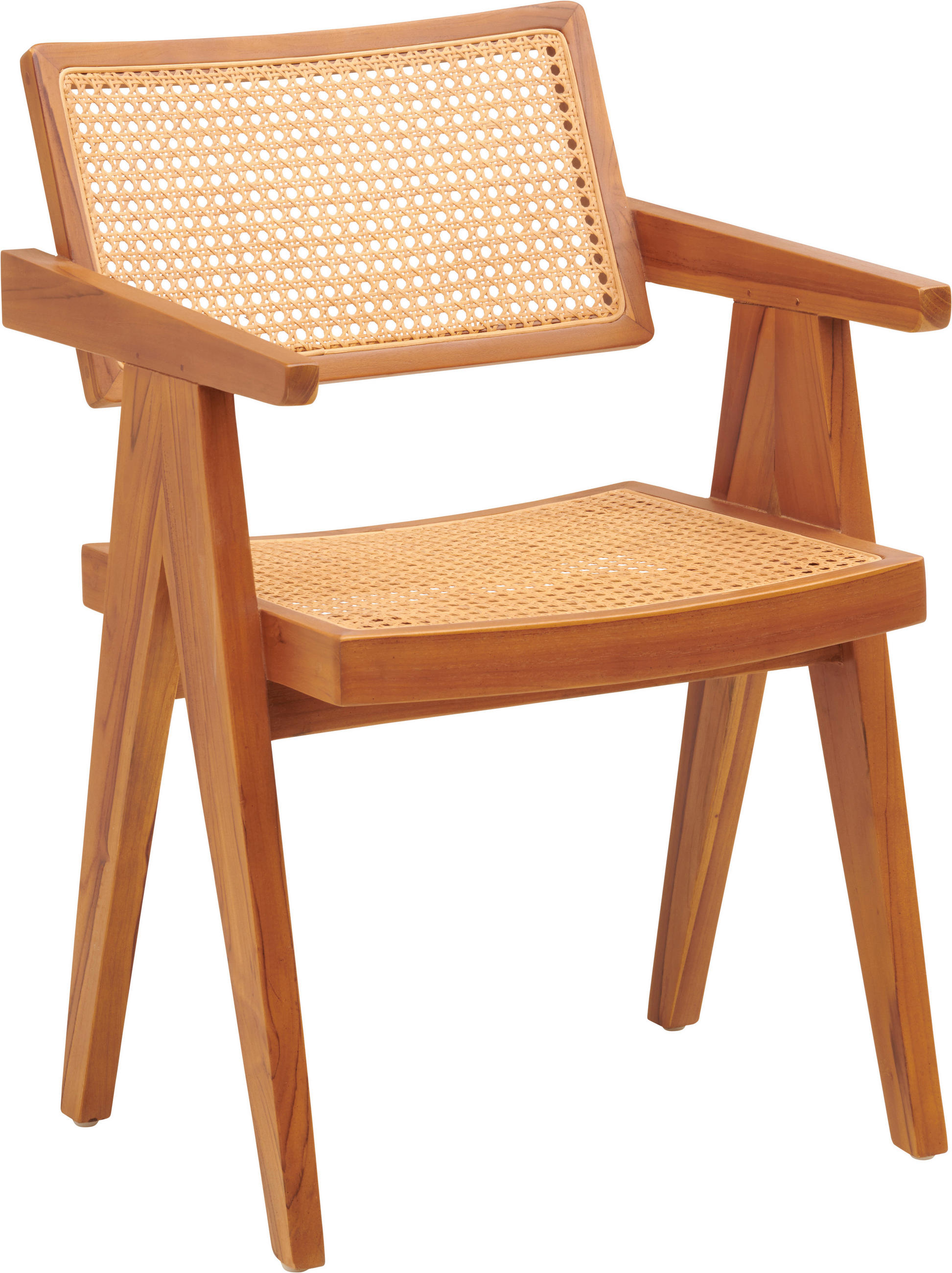 ARMLEHNSTUHL  in  - Naturfarben, MODERN, Holz (58/80/55cm) - Livetastic