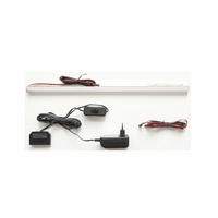 BELYSNING FÖR GLASHYLLA  - vit/svart, Design, metall/plast (45/2/2cm) - Livetastic