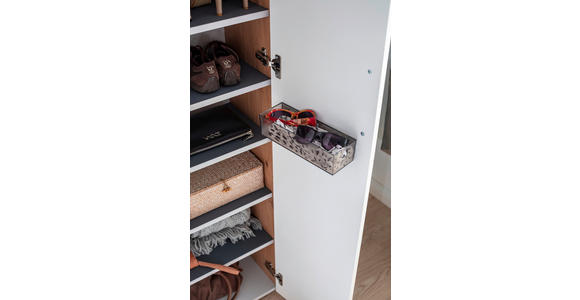 GARDEROBE 3-teilig in 220/198/29 cm - Wildeiche/Weiß, Design, Holzwerkstoff (220/198/29cm) - Moderano