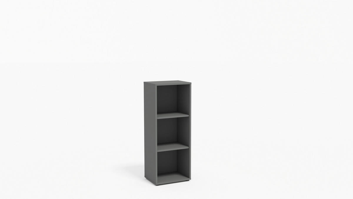 AKTENSCHRANK Anthrazit, Hellgrau  - Anthrazit/Hellgrau, MODERN, Holzwerkstoff (128,5/185,6/33cm) - MID.YOU