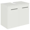 WASCHBECKENUNTERSCHRANK 60/49,8/33,3 cm  - Chromfarben/Weiß, KONVENTIONELL, Holzwerkstoff/Metall (60/49,8/33,3cm) - Sadena